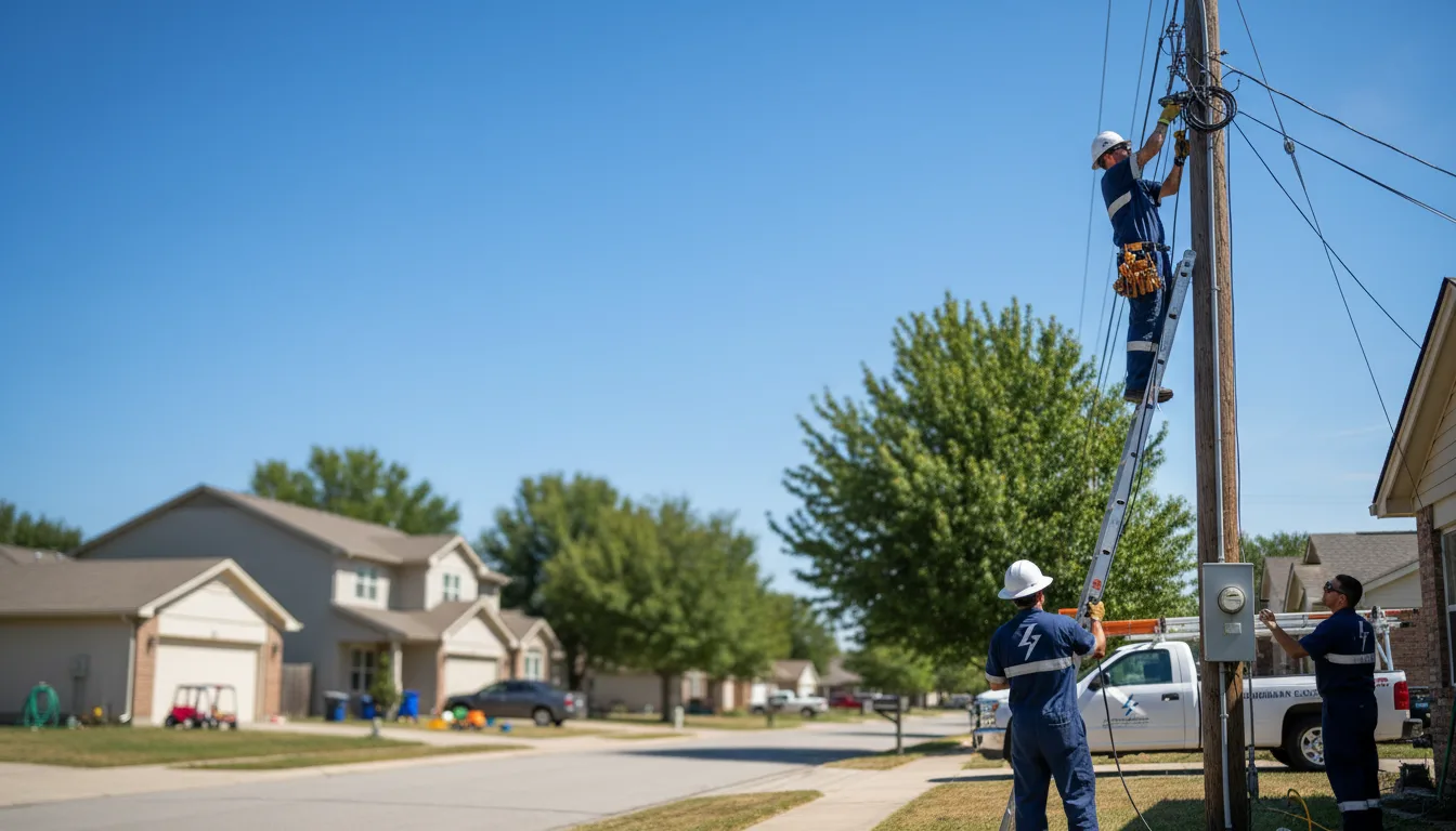 Residential electrician providing installation services in Bartlett, NE